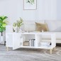 vidaXL Mesa de centro madera contrachapada blanco 102x50x40 cm vidaXL Mesa de centro madera contrachapada blanco 102x50x40 cm