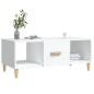 vidaXL Mesa de centro madera contrachapada blanco 102x50x40 cm vidaXL Mesa de centro madera contrachapada blanco 102x50x40 cm