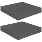 vidaXL Estante flotante de pared 2 uds MDF gris brillo 23x23,5x3,8 cm vidaXL Estante flotante de pared 2 uds MDF gris brillo 23x23,5x3,8 cm