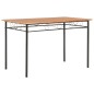 vidaXL Conjunto de comedor 7 piezas MDF y acero marrón vidaXL Conjunto de comedor 7 piezas MDF y acero marrón