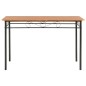 vidaXL Conjunto de comedor 7 piezas MDF y acero marrón vidaXL Conjunto de comedor 7 piezas MDF y acero marrón