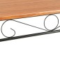 vidaXL Conjunto de comedor 7 piezas MDF y acero marrón vidaXL Conjunto de comedor 7 piezas MDF y acero marrón