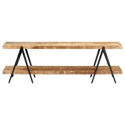 vidaXL Mueble para TV de madera maciza de mango 160x40x50 cm