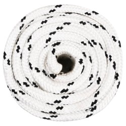 vidaXL Cuerda de trabajo poliéster blanco 18 mm 100 m
