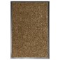 vidaXL Felpudo lavable marrón 40x60 cm vidaXL Felpudo lavable marrón 40x60 cm