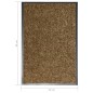 vidaXL Felpudo lavable marrón 40x60 cm vidaXL Felpudo lavable marrón 40x60 cm