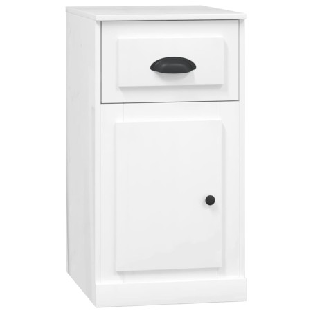 vidaXL Armario auxiliar con cajón madera blanco brillante 40x50x75 cm