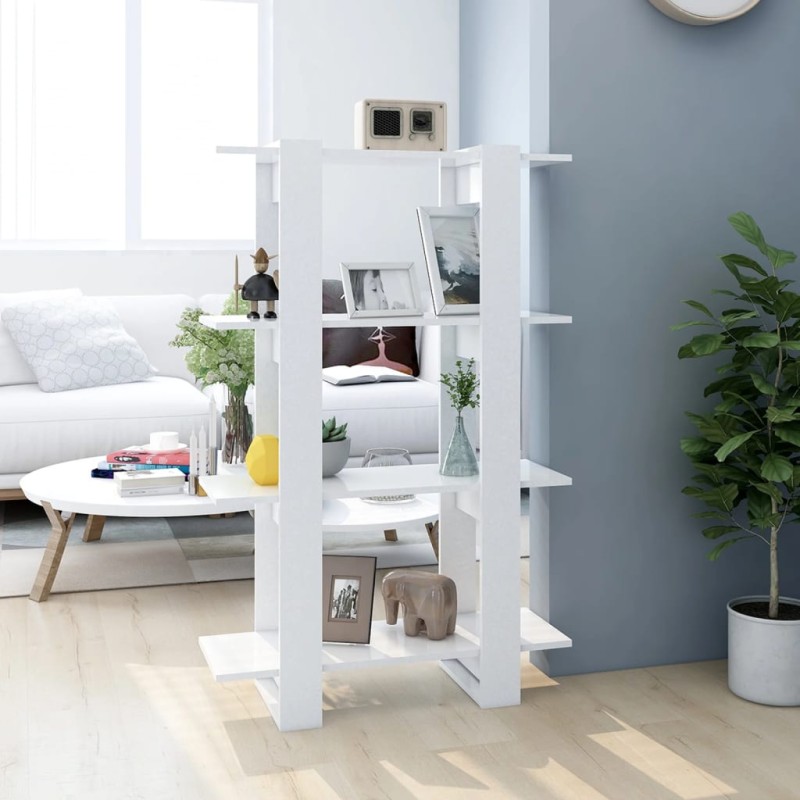 vidaXL Estantería/divisor de espacios blanco 80x30x123,5 cm vidaXL Estantería/divisor de espacios blanco 80x30x123,5 cm