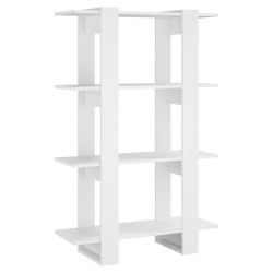 vidaXL Estantería/divisor de espacios blanco 80x30x123,5 cm