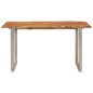 vidaXL Mesa de comedor madera maciza de acacia 140x70x76 cm
