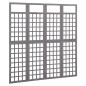vidaXL Biombo/Enrejado de 4 paneles madera de abeto gris 161x180 cm vidaXL Biombo/Enrejado de 4 paneles madera de abeto gris 161x180 cm
