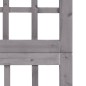 vidaXL Biombo/Enrejado de 4 paneles madera de abeto gris 161x180 cm vidaXL Biombo/Enrejado de 4 paneles madera de abeto gris 161x180 cm