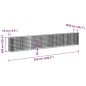 vidaXL Arriate de gaviones de hierro galvanizado 610x50x100 cm vidaXL Arriate de gaviones de hierro galvanizado 610x50x100 cm