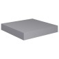 vidaXL Estantes flotantes de pared 4 uds MDF gris 23x23,5x3,8 cm