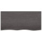 vidaXL Estante de pared madera roble tratada marrón oscuro 100x50x2 cm vidaXL Estante de pared madera roble tratada marrón oscuro 100x50x2 cm