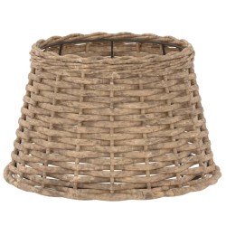 vidaXL Pantalla para lámpara mimbre marrón Ø38x23 cm