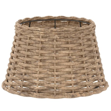vidaXL Pantalla para lámpara mimbre marrón Ø38x23 cm