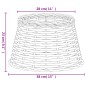 vidaXL Pantalla para lámpara mimbre marrón Ø38x23 cm vidaXL Pantalla para lámpara mimbre marrón Ø38x23 cm