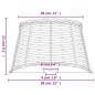 vidaXL Pantalla para lámpara mimbre marrón Ø38x23 cm vidaXL Pantalla para lámpara mimbre marrón Ø38x23 cm