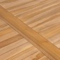 vidaXL Mesa de jardín de madera maciza de teca 150x90x77 cm