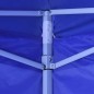 vidaXL Cenador plegable azul con 4 paredes 3x3 m