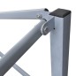 vidaXL Cenador plegable azul con 4 paredes 3x3 m
