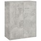 vidaXL Aparador de madera contrachapada gris hormigón 60x30x75 cm vidaXL Aparador de madera contrachapada gris hormigón 60x30x75 cm
