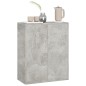 vidaXL Aparador de madera contrachapada gris hormigón 60x30x75 cm vidaXL Aparador de madera contrachapada gris hormigón 60x30x75 cm