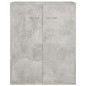 vidaXL Aparador de madera contrachapada gris hormigón 60x30x75 cm vidaXL Aparador de madera contrachapada gris hormigón 60x30x75 cm