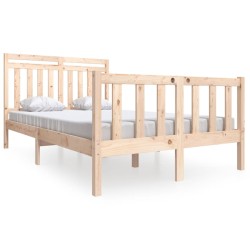 vidaXL Estructura de cama de madera maciza 120x200 cm