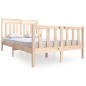 vidaXL Estructura de cama de madera maciza 120x200 cm