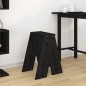 vidaXL Taburetes 2 unidades madera maciza de pino negro 40x40x60 cm vidaXL Taburetes 2 unidades madera maciza de pino negro 40x40x60 cm