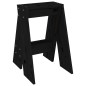 vidaXL Taburetes 2 unidades madera maciza de pino negro 40x40x60 cm vidaXL Taburetes 2 unidades madera maciza de pino negro 40x40x60 cm