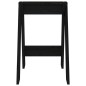 vidaXL Taburetes 2 unidades madera maciza de pino negro 40x40x60 cm vidaXL Taburetes 2 unidades madera maciza de pino negro 40x40x60 cm