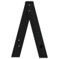 vidaXL Taburetes 2 unidades madera maciza de pino negro 40x40x60 cm vidaXL Taburetes 2 unidades madera maciza de pino negro 40x40x60 cm