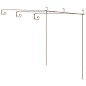 vidaXL Pérgola de jardín marrón antiguo 3x3x2,5 m hierro vidaXL Pérgola de jardín marrón antiguo 3x3x2,5 m hierro