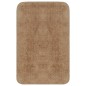 vidaXL Conjunto de alfombrillas de baño de tela 3 piezas beige vidaXL Conjunto de alfombrillas de baño de tela 3 piezas beige