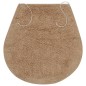 vidaXL Conjunto de alfombrillas de baño de tela 3 piezas beige vidaXL Conjunto de alfombrillas de baño de tela 3 piezas beige