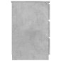 vidaXL Escritorio de madera contrachapada gris 140x50x77 cm