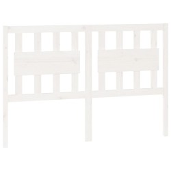 vidaXL Cabecero de cama madera maciza de pino blanco 125,5x4x100 cm