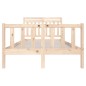 vidaXL Estructura de cama de madera maciza 120x200 cm