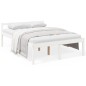 vidaXL Cama para personas mayores madera maciza pino blanca 140x200 cm vidaXL Cama para personas mayores madera maciza pino blanca 140x200 cm