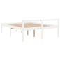 vidaXL Cama para personas mayores madera maciza pino blanca 140x200 cm vidaXL Cama para personas mayores madera maciza pino blanca 140x200 cm