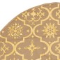 vidaXL Falda del árbol de Navidad lujo y calcetín tela amarillo 150cm vidaXL Falda del árbol de Navidad lujo y calcetín tela amarillo 150cm