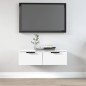 vidaXL Armario de pared madera contrachapada blanco 37x37x37 cm