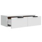 vidaXL Armario de pared madera contrachapada blanco 37x37x37 cm