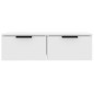 vidaXL Armario de pared madera contrachapada blanco 37x37x37 cm