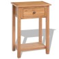 vidaXL Mesa consola de madera de roble maciza 50x32x75 cm vidaXL Mesa consola de madera de roble maciza 50x32x75 cm