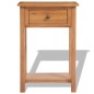 vidaXL Mesa consola de madera de roble maciza 50x32x75 cm vidaXL Mesa consola de madera de roble maciza 50x32x75 cm