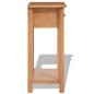 vidaXL Mesa consola de madera de roble maciza 50x32x75 cm vidaXL Mesa consola de madera de roble maciza 50x32x75 cm